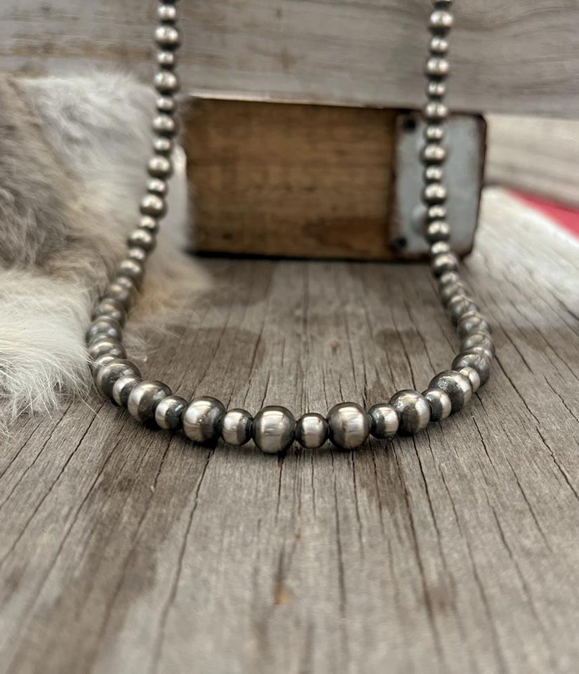 German Silver Navajo Pearls
