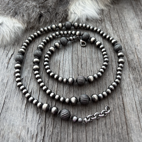 German Silver Navajo Pearls – Native Silver Trading